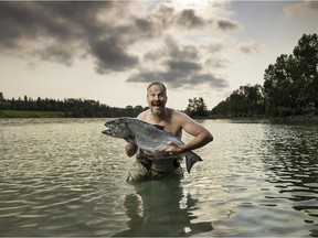 SAIT chef instructor Michael Allemeier poses for the Offcuts calendar, which is raising funds for Brown Bagging for Calgary's Kids. (Gwendolyn Richards/Calgary Herald) For Food story by Gwendolyn Richards.