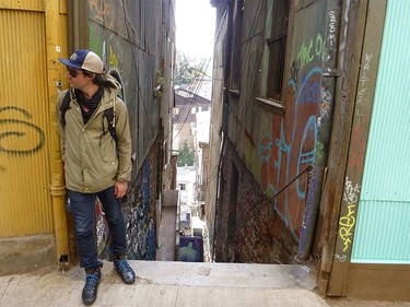 Street adventures begin in Valparaiso, Chile, South America.