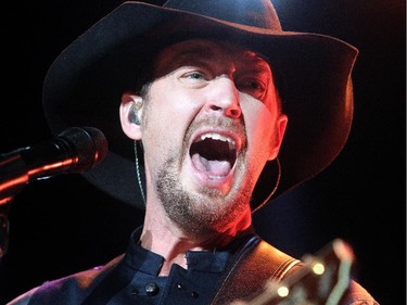 Paul Brandt performs Friday night October 2, 2015 at the Saddledome as part of the Road Trip with Dean Brody.