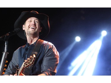 Paul Brandt performs Friday night October 2, 2015 at the Saddledome as part of the Road Trip with Dean Brody.