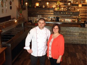 Chef Clavdinu, left, and Joana Todica in the new Maria Bistro