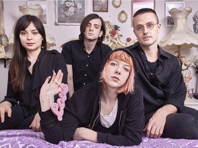 Toronto band Dilly Dally have released one of the most exciting albums of the year with their debut Sore. The are, from left, Liz Ball, Benjamin Reinhartz, Katie Monk and Jimmy Tony.