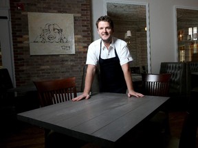 Chef Neil McCue in his new restaurant Whitehall in Calgary on Oct. 21, 2015.