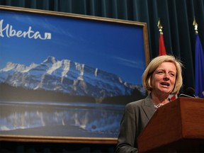 Premier Rachel Notley, pictured at the McDougall Centre in Calgary on May 27, 2015.
