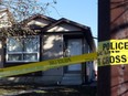 Calgary police investigate a suspicious death in the Whitehorn community in Calgary on Nov. 4, 2015.