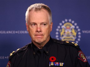 Chief Roger Chaffin addresses the recent gun violence in Calgary.