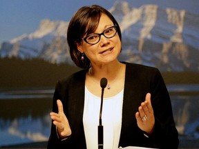 Alberta Environment Minister Shannon Phillips spoke Friday at the First Annual Environmental Gathering: Change the Climate.