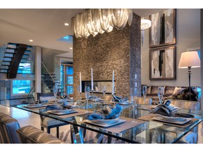 The dining room in the Kingston show home by Augusta Fine Homes in Point at Patterson Heights.