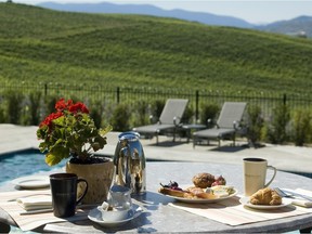Breakfast at Burrowing Owl Estate Winery near Oliver, B.C.