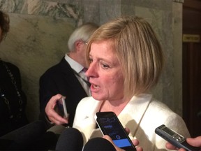 Alberta Premier Rachel Notley, pictured Monday, Nov. 16, says her province can likely accept up to 3,000 Syrian refugees.