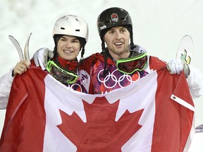 Freestyle skiers Mikael Kingsbury (silver), left, and Alex Bilodeau (gold) both won medal for Canada in Sochi.