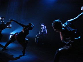 Dancers with  Decidedly Jazz Danceworks  rehearse The Gravity Players at Theatre Junction Grand on Friday November 13, 2015.