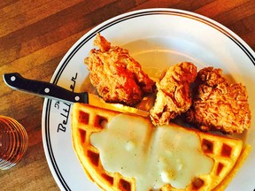 Chicken and Waffles at The Beltliner.