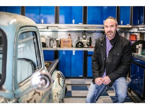 Brent Fraser with one of his vintage vehicles. He bought a storage unit at The Stash.