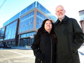 Doctors Tom and Mary Szabo are opening a new medical practice in the almost completed Meredith Block in Bridgeland.