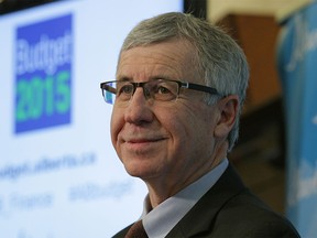 Robin Campbell, former Alberta finance minister, pictured at the Alberta legislature on March 26, 2015.