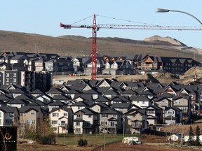 Calgary housing construction moves forward, as agriculture land is used for new suburbs in Calgary's N.W.