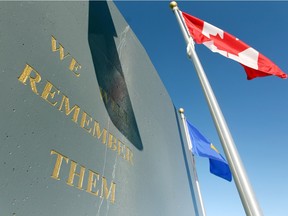 Chestermere residents will gather Wednesday at the new cenotaph in  Anniversary Park to honour Canada's veterans for Remembrance Day.