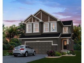 An artist's rendering of the Montego 5 which is one of two new show homes by the builder in Beacon Heights.