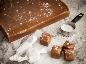 Salted caramels  make a delicious sweet-meets-savoury home-made Christmas gift.