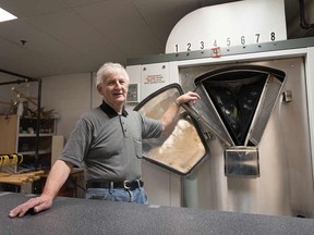 Terry McCormick is the skate-sharpening master at Max Bell Centre. But he'll help you with that hockey gear, too.