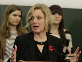 Alberta Premier Rachel Notley at the University of Alberta on Nov. 3, 2015.