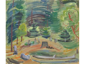 Emily Carr's Old and New Forest is one of a number of prominent paintings that will be auctioned off by Levis Auction at Mount Royal University Sunday afternoon.