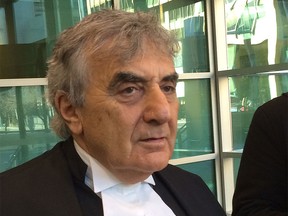 Defence lawyer Alain Hepner outside court on Wednesday, Nov. 18.