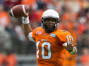 B.C. Lions quarterback Jonathon Jennings holds the team's fortunes against the Calgary Stampeders in Sunday's West Division semifinal.