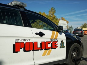 A Lethbridge police car. (File photo.)
