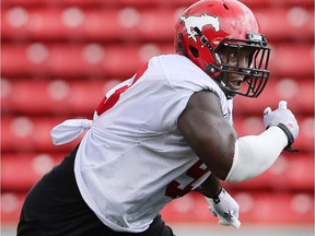 Micah Johnson of the Calgary Stampeders.