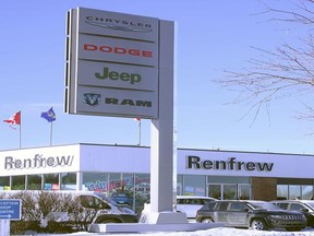 Renfrew Chrysler at 1920 Pumphouse Rd. S.W., just west of downtown off Bow Trail.