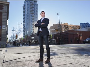 Kevin Morgans, vice-president Avison Young, in the Beltline area in Calgary.