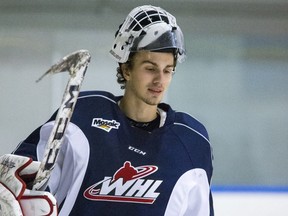 Goalie Nik Amundrud is on his way to the Calgary Hitmen.