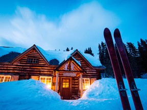 Skoki Lodge, located in Banff National Park, is a favourite with telemarkers and cross-country skiers.
