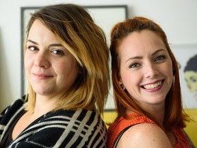 Hayley Muir, left, and Kaely Cormack are organizers of the Femme Wave feminist arts festival.