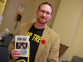 Gavin Young, Calgary Herald CALGARY, AB: NOVEMBER 05, 2015 - Joseph Windsor is an expert on the Klingon (Star Trek) language he was photographed a the U of C on Thursday Nov. 6, 2015 (Gavin Young/Calgary Herald) (For You section story by TBA) Trax# 00069771A