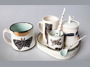 White Owl Ceramic Studio tea set.