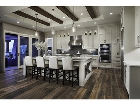 The kitchen in the Bentley show home by Calbridge on Mahogany Island.