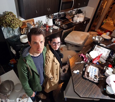 Sage Hill house owners Mark and Star King came home to a destroyed house after having it rented out through AirBnB in Calgary, on April 29, 2015. (Christina Ryan/Calgary Herald)