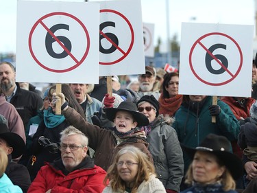 Carter Wilson joined his family and hundreds of other area farmers and ranchers at the Best Western in Okotoks to protest Bill 6.