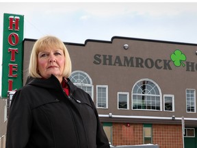 Margaret Flewelling is saddened with the closure of the Shamrock Hotel, as her grandfather built the hotel.