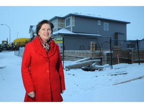 Wendy Jabusch in Symons Gate, which is one of two communities that launched sales in Calgary last year.