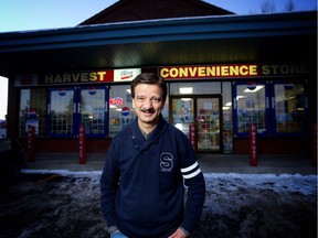 Nadir Bana greets his regular customers by first name at his Harvest Convenience Store.