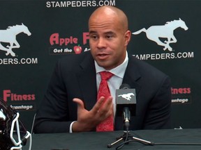 Jon Cornish speaks at a news conference Wednesday.