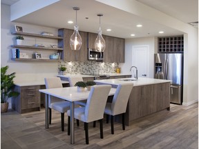 The kitchen in one of the condos offered at Vivace.