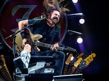 Foo Fighters play a sold out show the Scotiabank Saddledome in Calgary on Thursday, August 13, 2015.