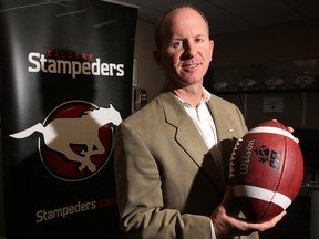 New Calgary Stampeders head coach Dave Dickenson met the media on Tuesday. He's taking over the post from John Hufnagel, who is concentrating on general manager duties next season.