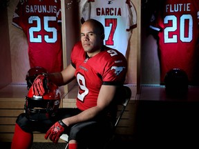 Calgary Stampeders running back Jon Cornish poses before the 2012 CFL season, where he authored the greatest play of his career.