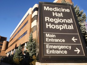 The Medicine Hat Regional Hospital.